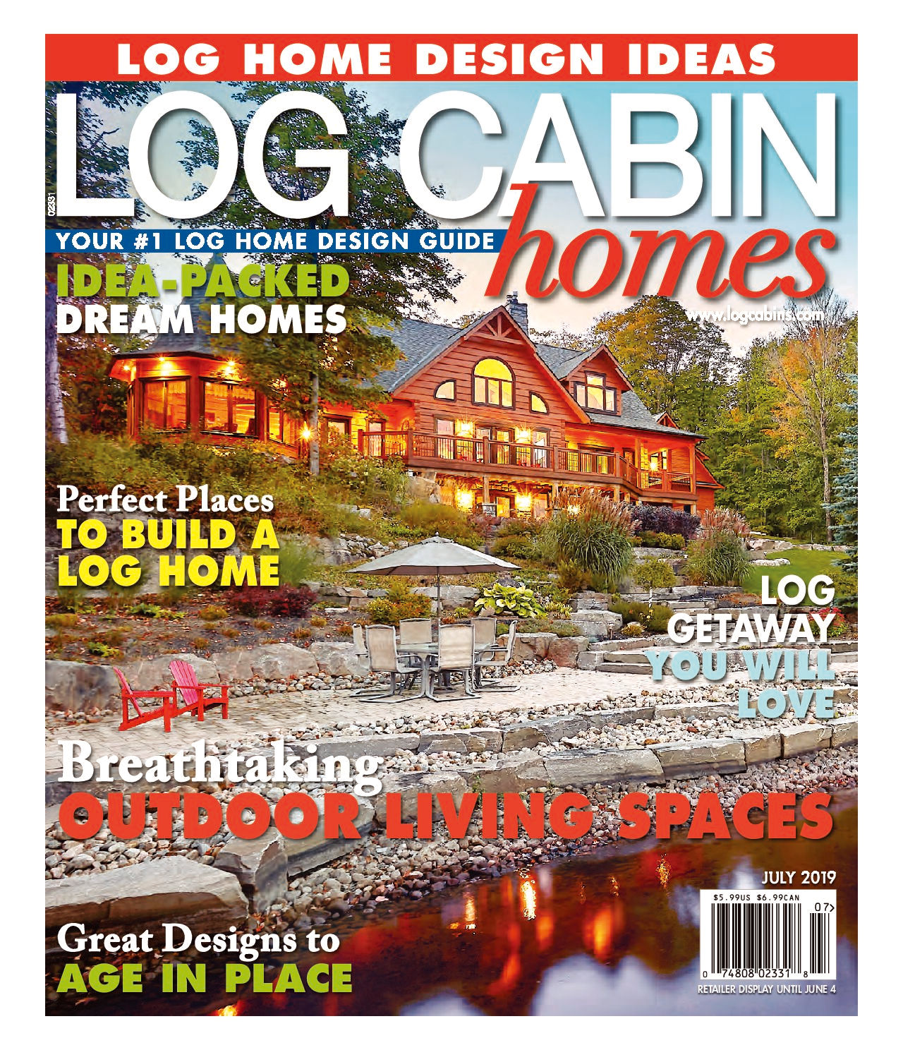 Log Cabin Homes - Outdoor Living Spaces - July 2019